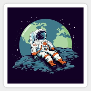 Moon Day, Astronaut on the Moon Sticker
